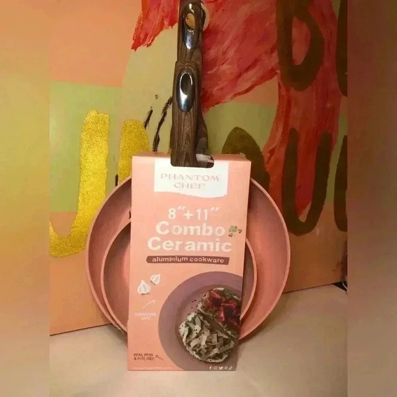 🎀🔥Phantom Chef Pink Frying Pan set🌸🌷🎀🦩 - Picture 1 of 15